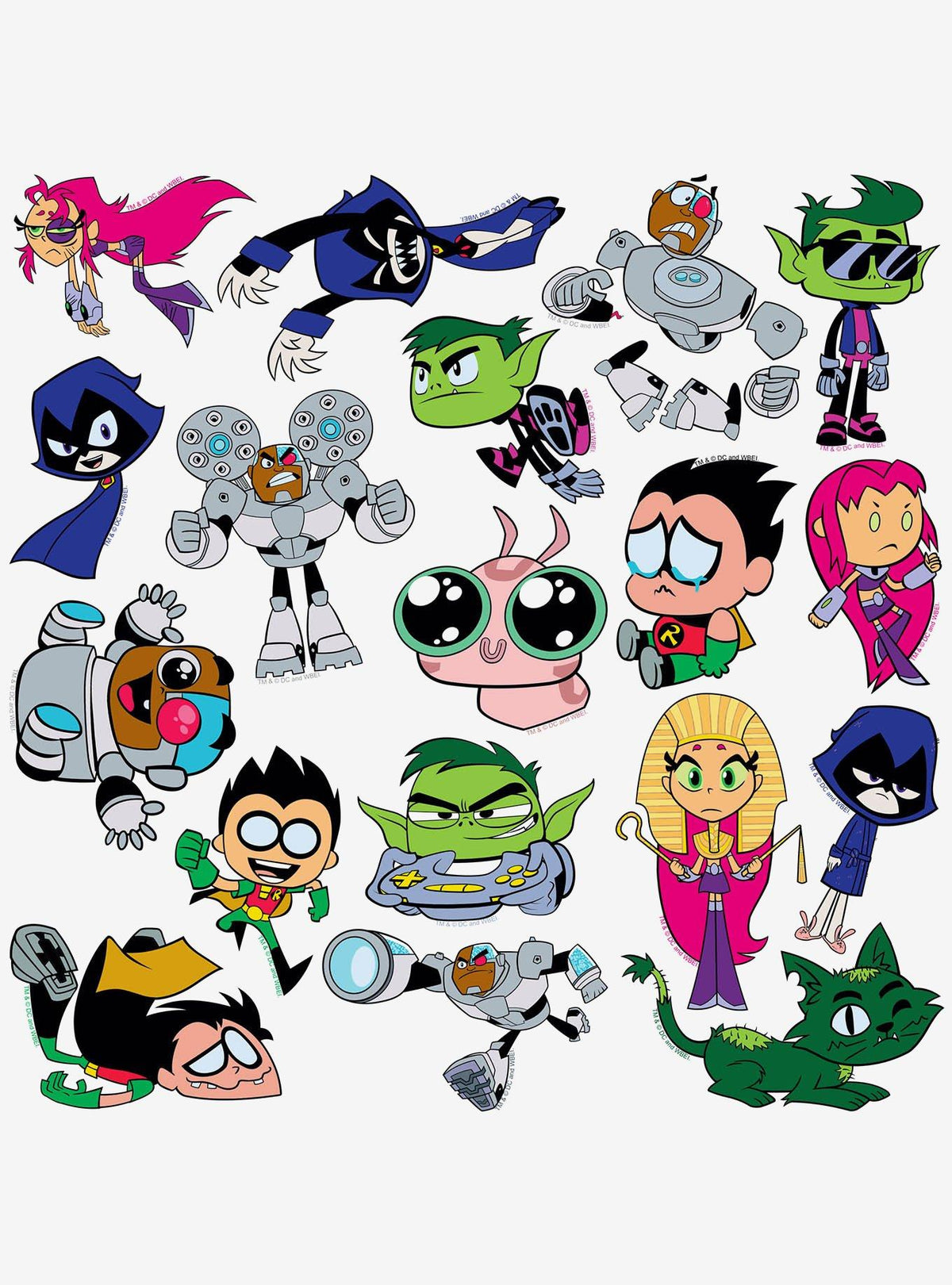 Teen Titans Go: pack de 100 stickers