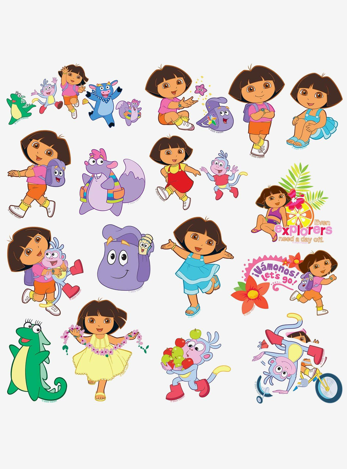 Pack de 100 stickers de Dora la Exploradora
