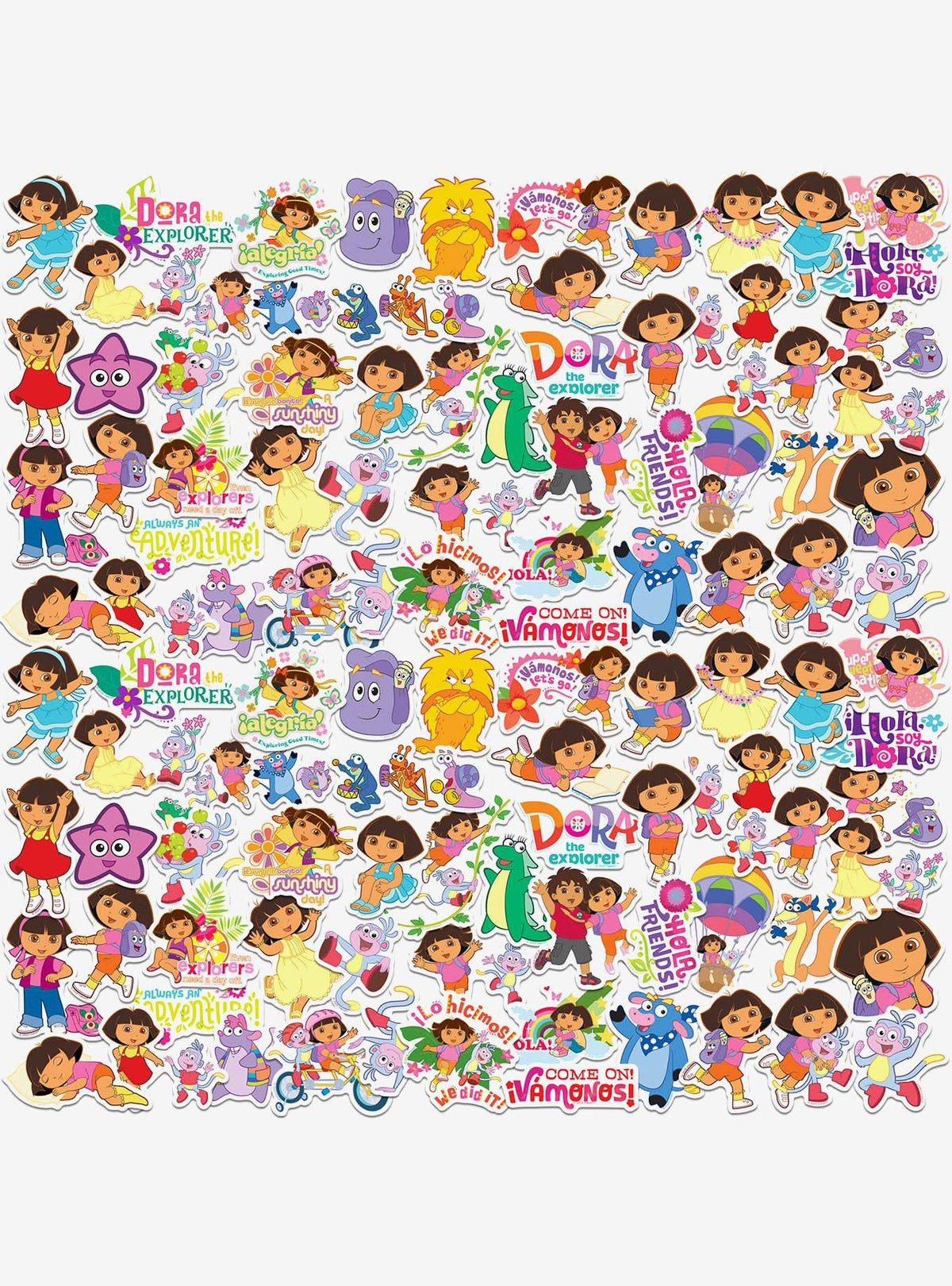 Pack de 100 stickers de Dora la Exploradora