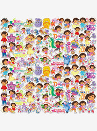 Pack de 100 stickers de Dora la Exploradora