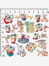 Pack de 100 stickers de Ren y Stimpy