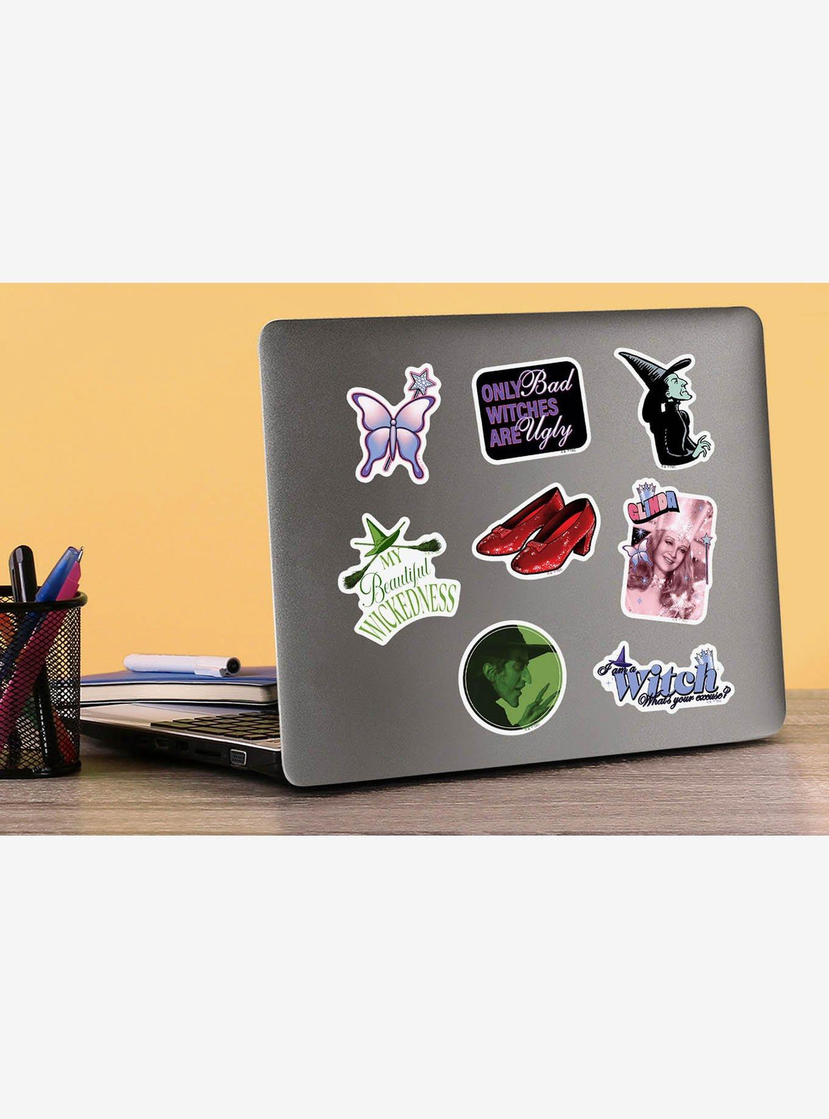 Pack de 100 stickers de El mago de Oz: brujas
