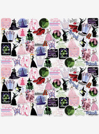Pack de 100 stickers de El mago de Oz: brujas