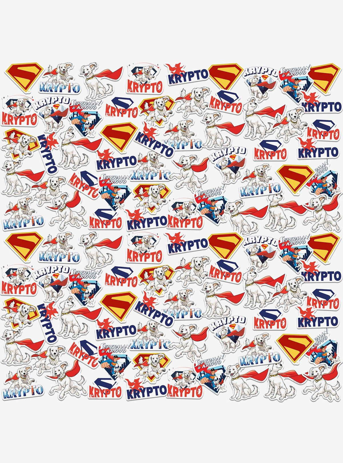 Pack de 100 stickers de Krypto - Superman (2025)