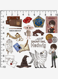 Pack de 100 stickers chibi de Harry Potter
