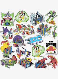 Pack de 100 stickers de villanos de Justice League
