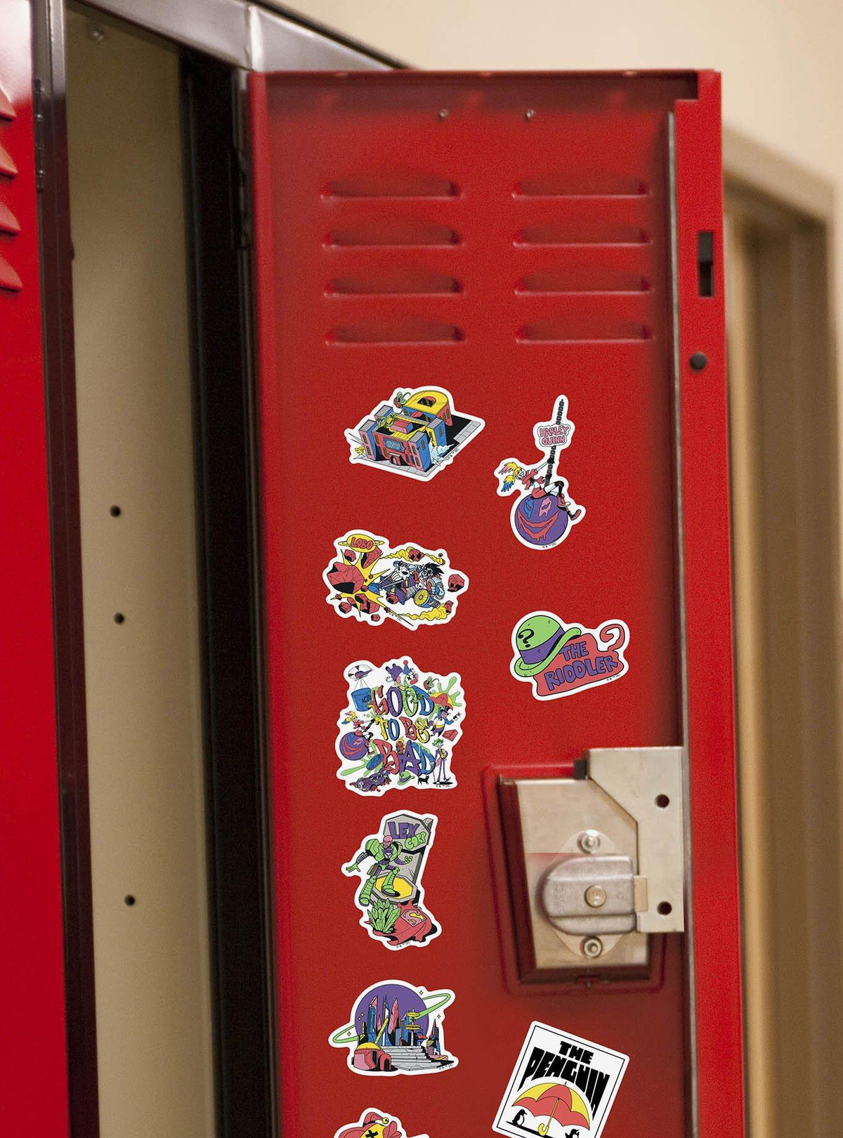 Pack de 100 stickers de villanos de Justice League