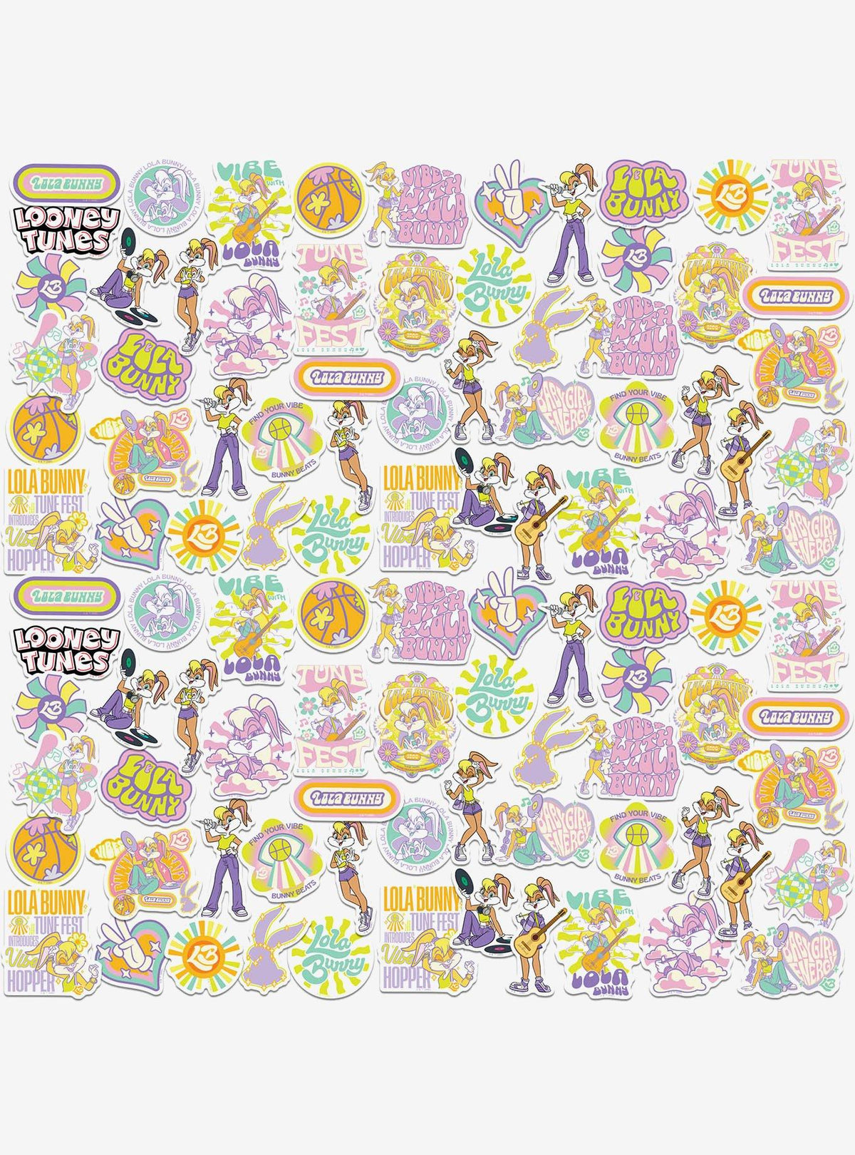 Pack de 100 stickers de Lola Bunny | Looney Tunes