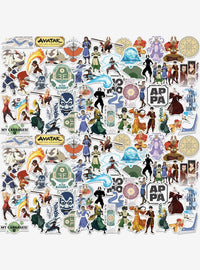Pack de 100 stickers variados de Avatar: La leyenda de Aang