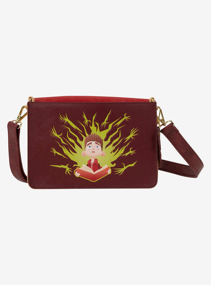 Cartera cruzada libro ParaNorman que brilla en la oscuridad
