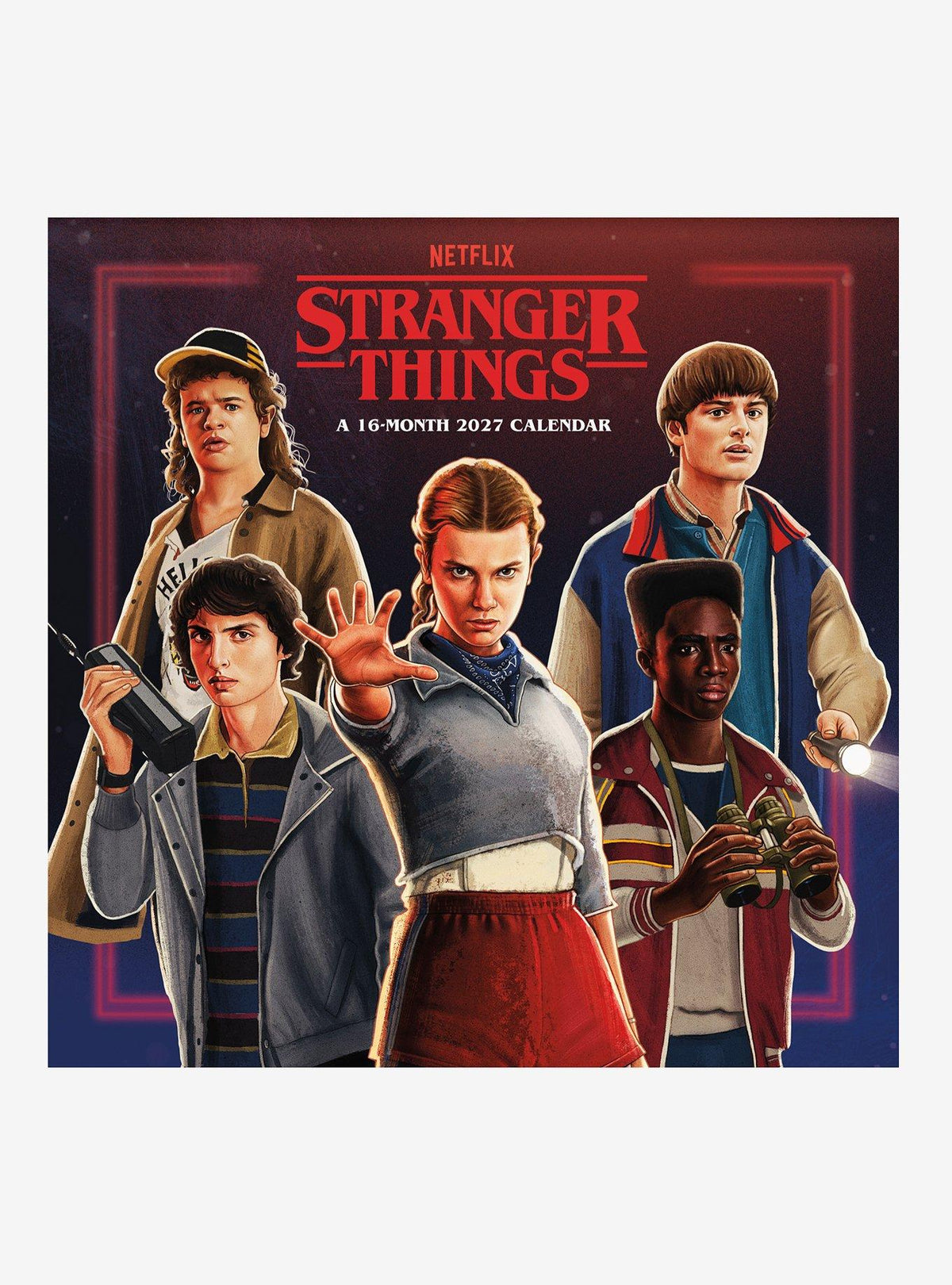 Calendario mural Stranger Things 2027 de 16 meses