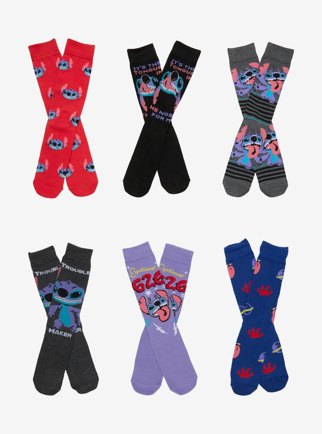 Calcetines Disney Stitch, set de 6 pares