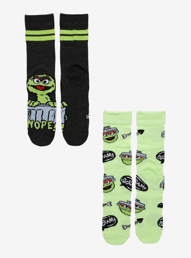 Calcetines Sesame Street Oscar the Grouch (2 pares)