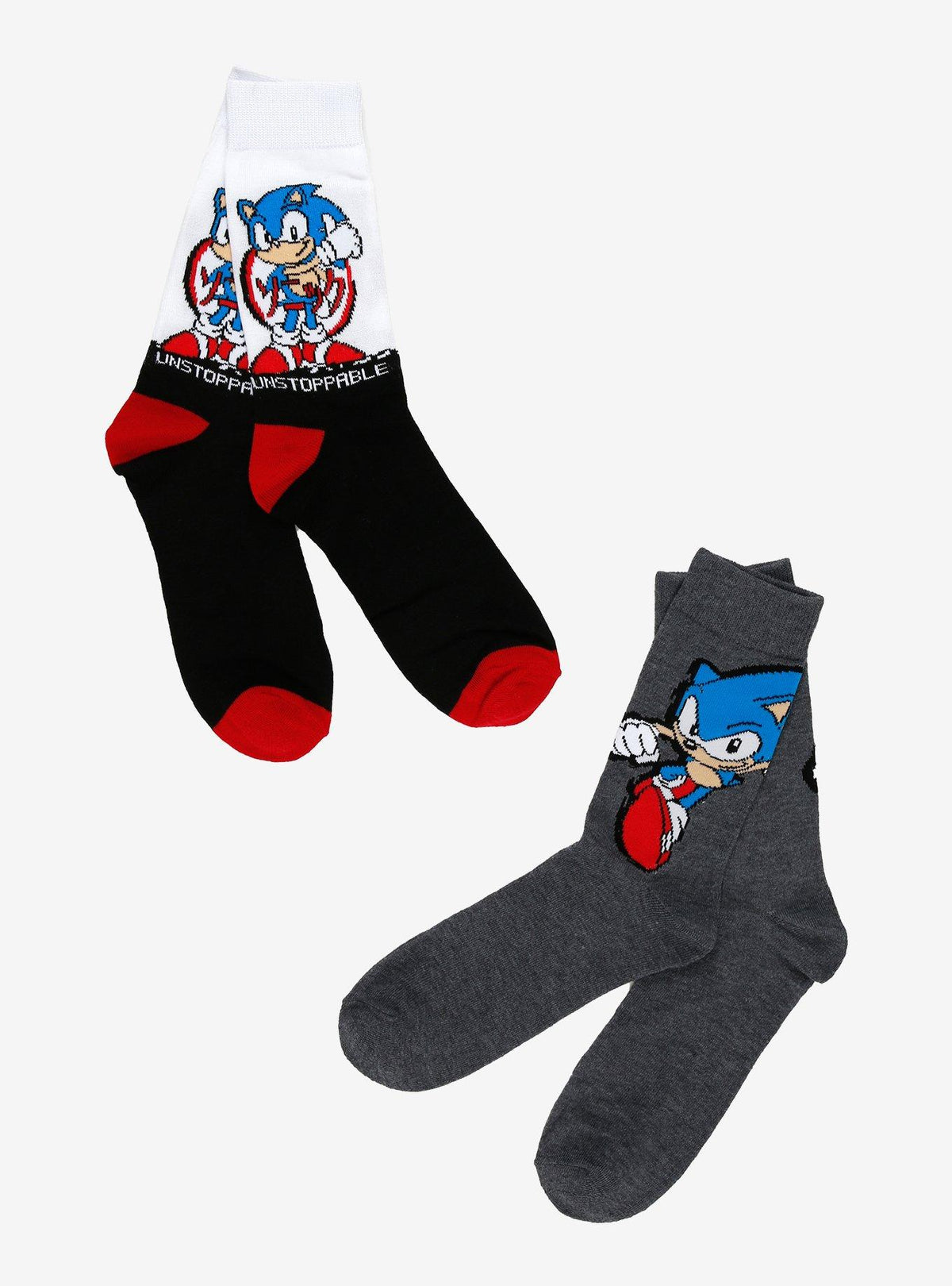 Sonic the Hedgehog: calcetines de caña media, 2 pares