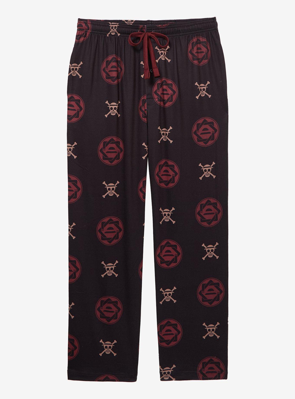 Pantalón de pijama One Piece con Jolly Roger de Luffy