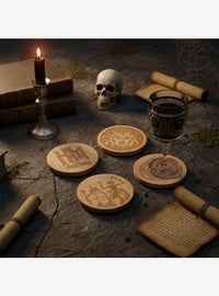 Disney Haunted Mansion: set de 4 posavasos con destapadores