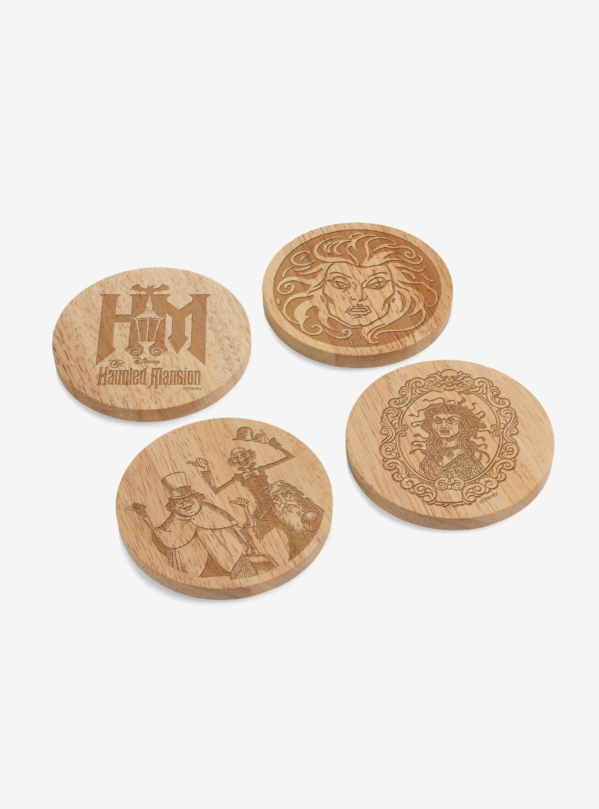 Disney Haunted Mansion: set de 4 posavasos con destapadores