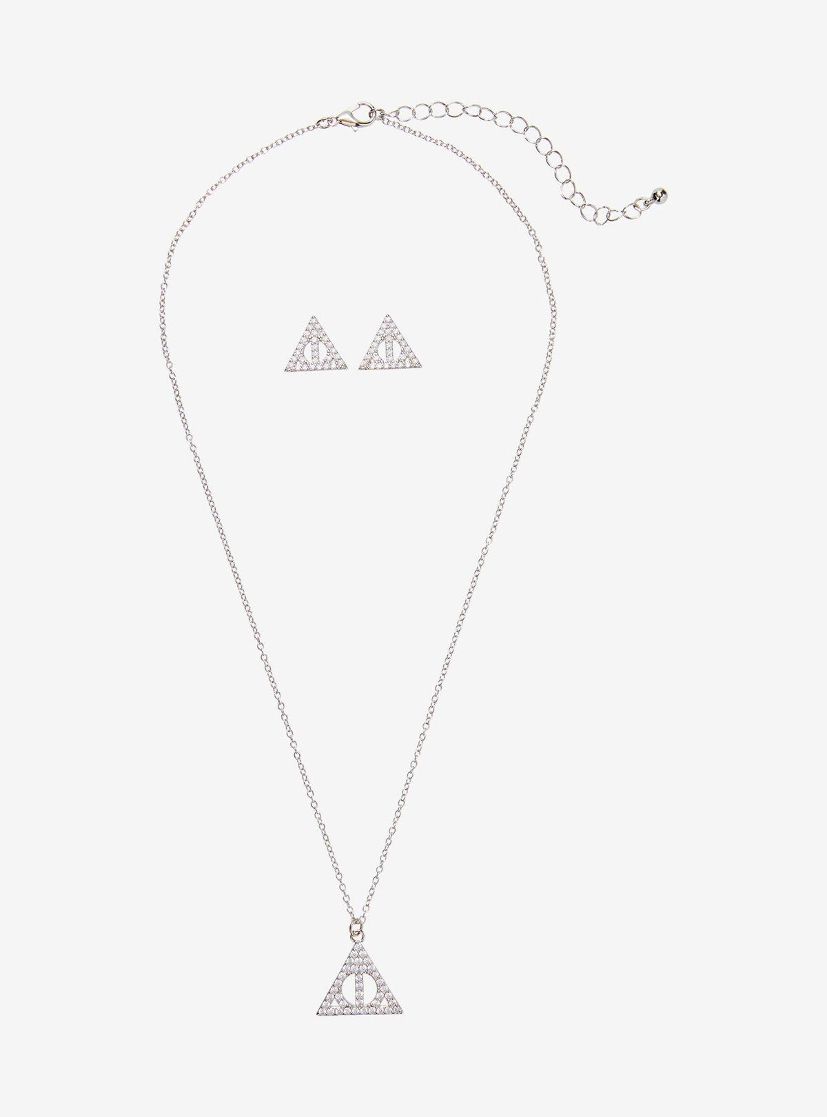 Set de aros y collar Reliquias de la Muerte - Harry Potter