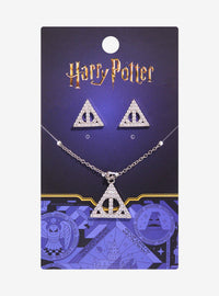Set de aros y collar Reliquias de la Muerte - Harry Potter
