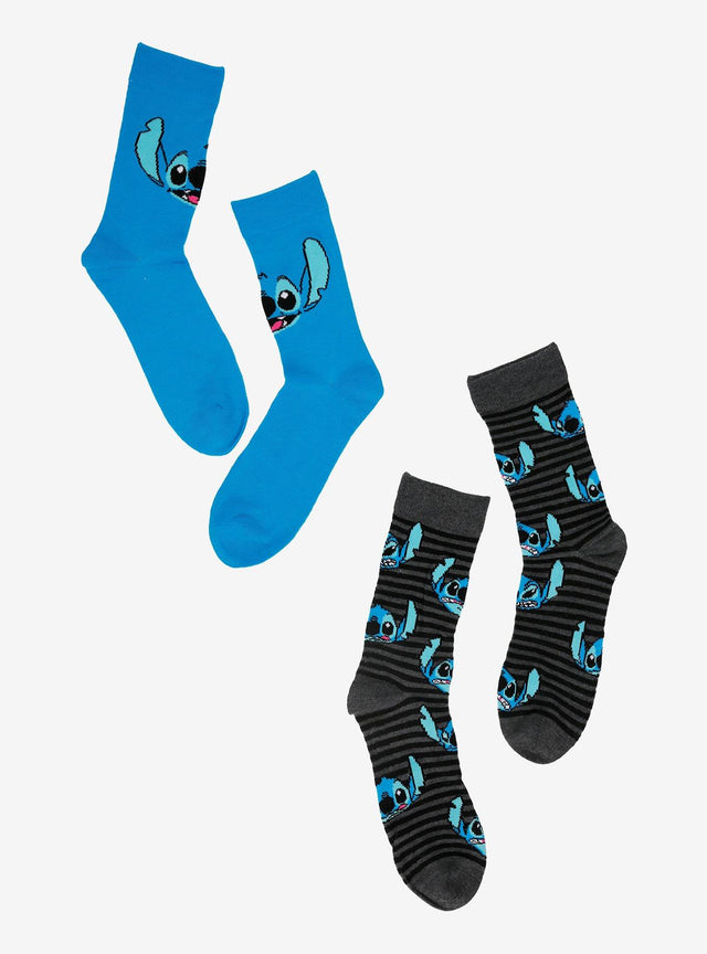 Calcetines Disney Stitch a rayas, 2 pares