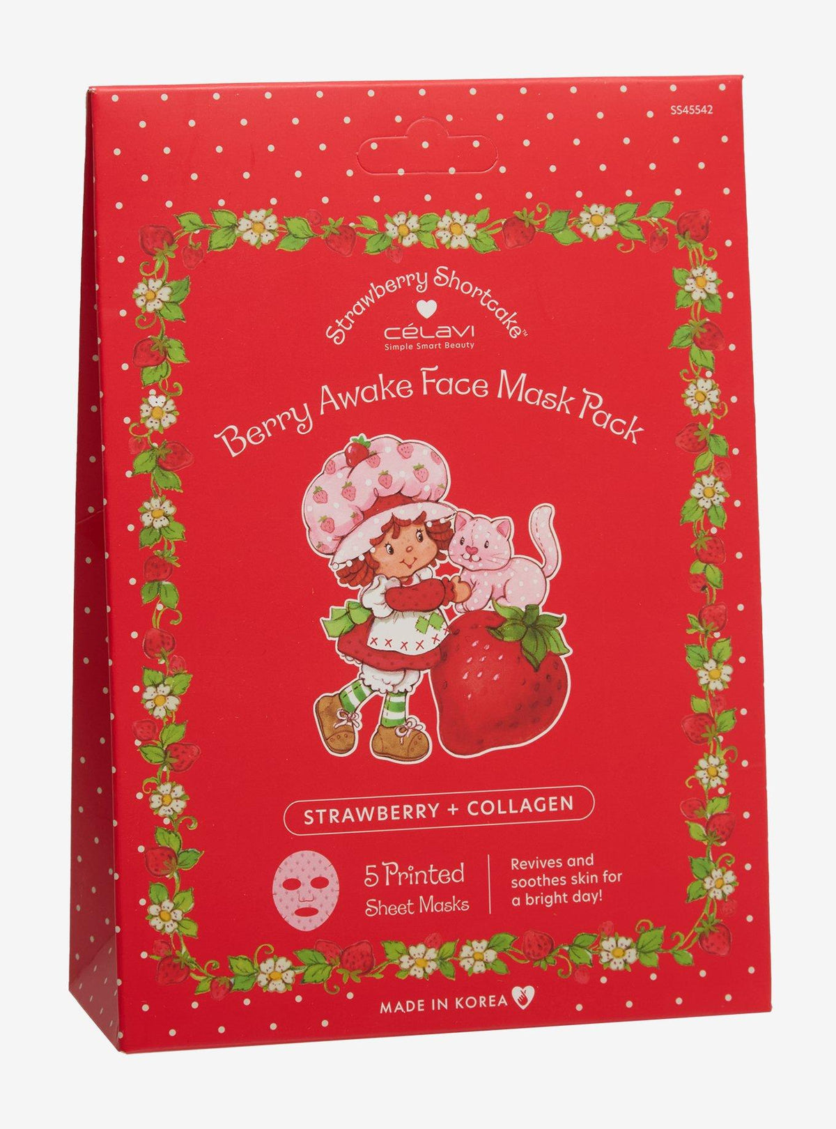 Set de mascarillas faciales Strawberry Shortcake de Célavi
