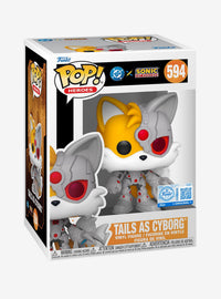 Funko Pop! Tails como Cyborg de DC Comics x Sonic