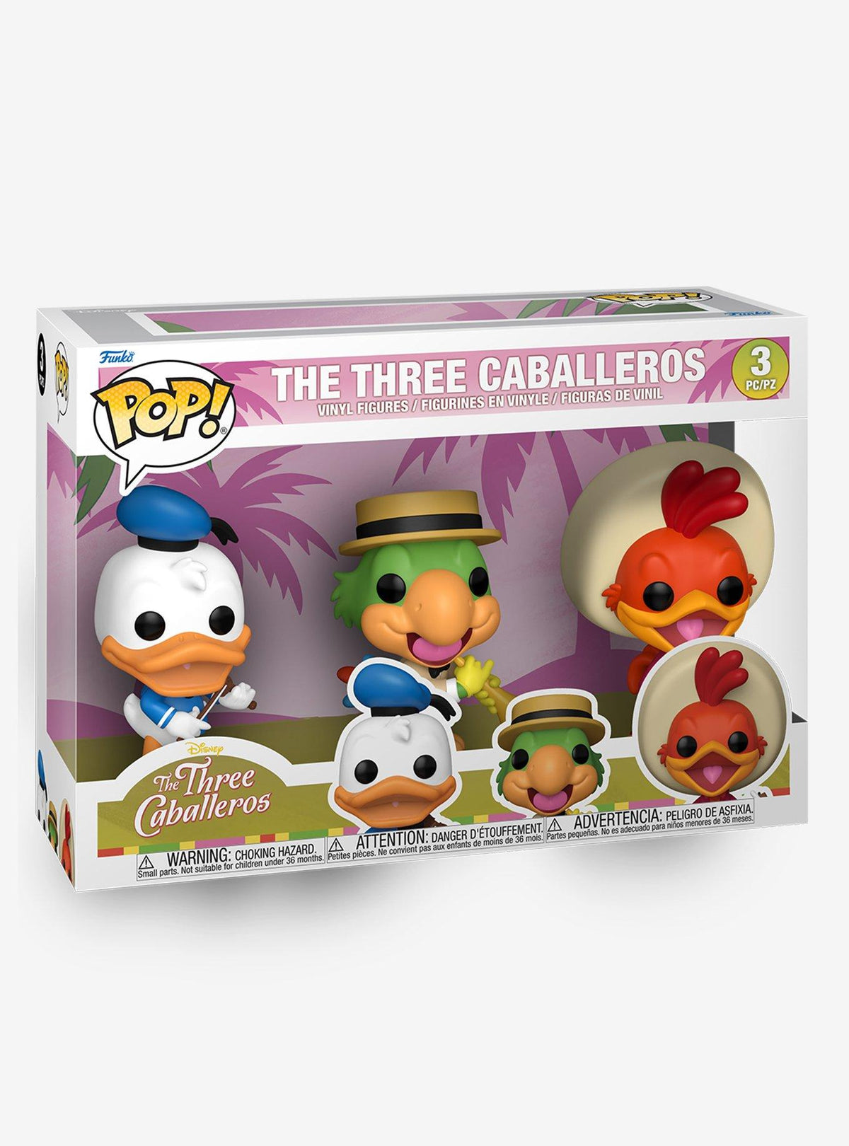 Set de 3 figuras Funko Pop! de The Three Caballeros