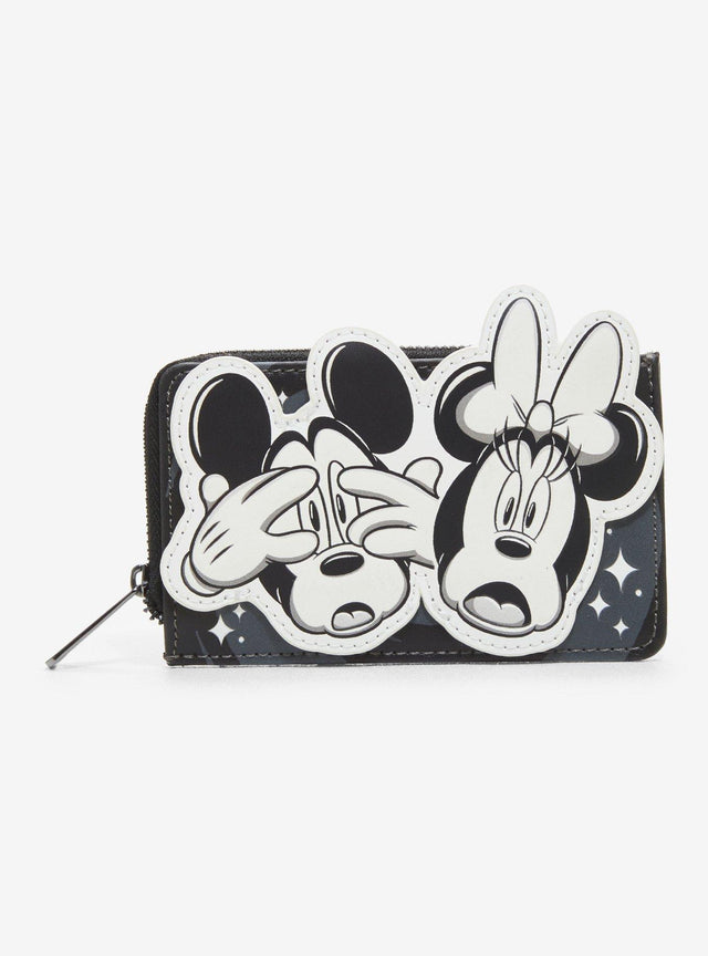 Billetera Disney Mickey Mouse y Minnie Mouse que brilla
