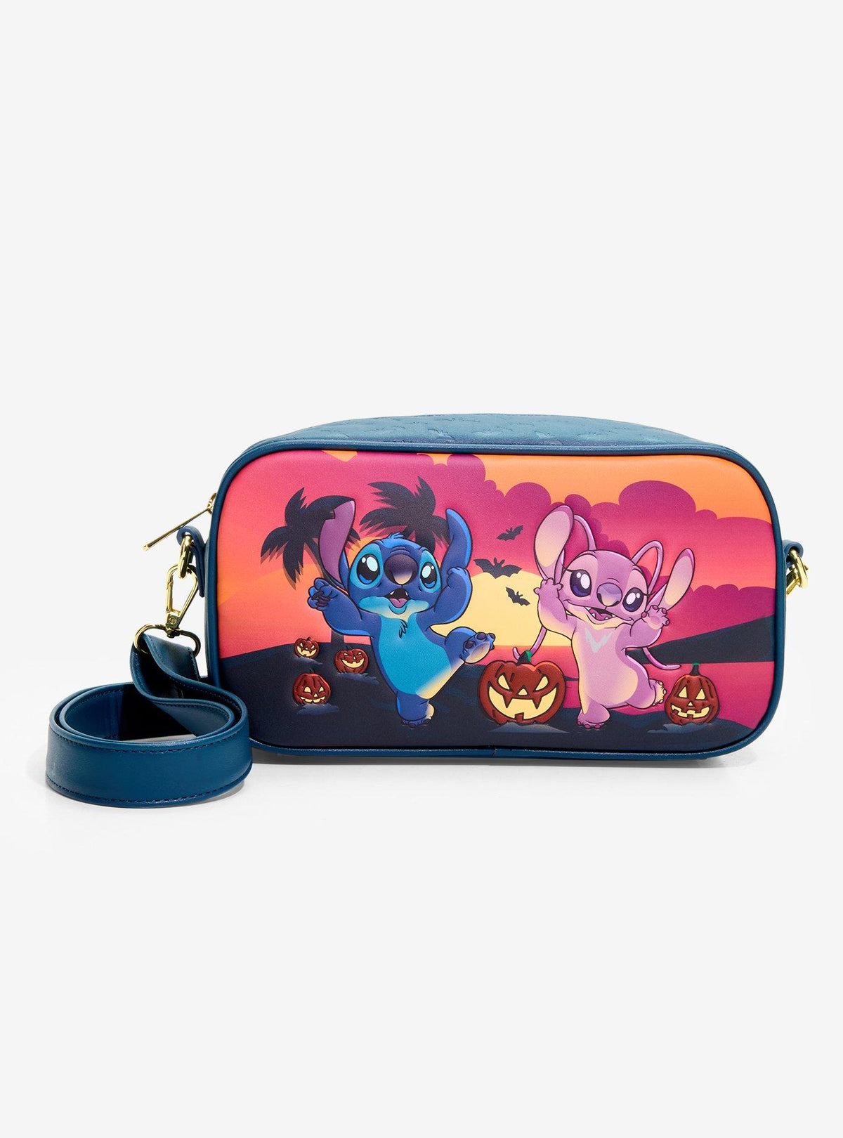 Cartera cruzada Disney Stitch y Angel con disfraces magnéticos