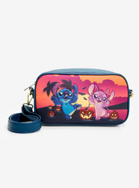 Cartera cruzada Disney Stitch y Angel con disfraces magnéticos