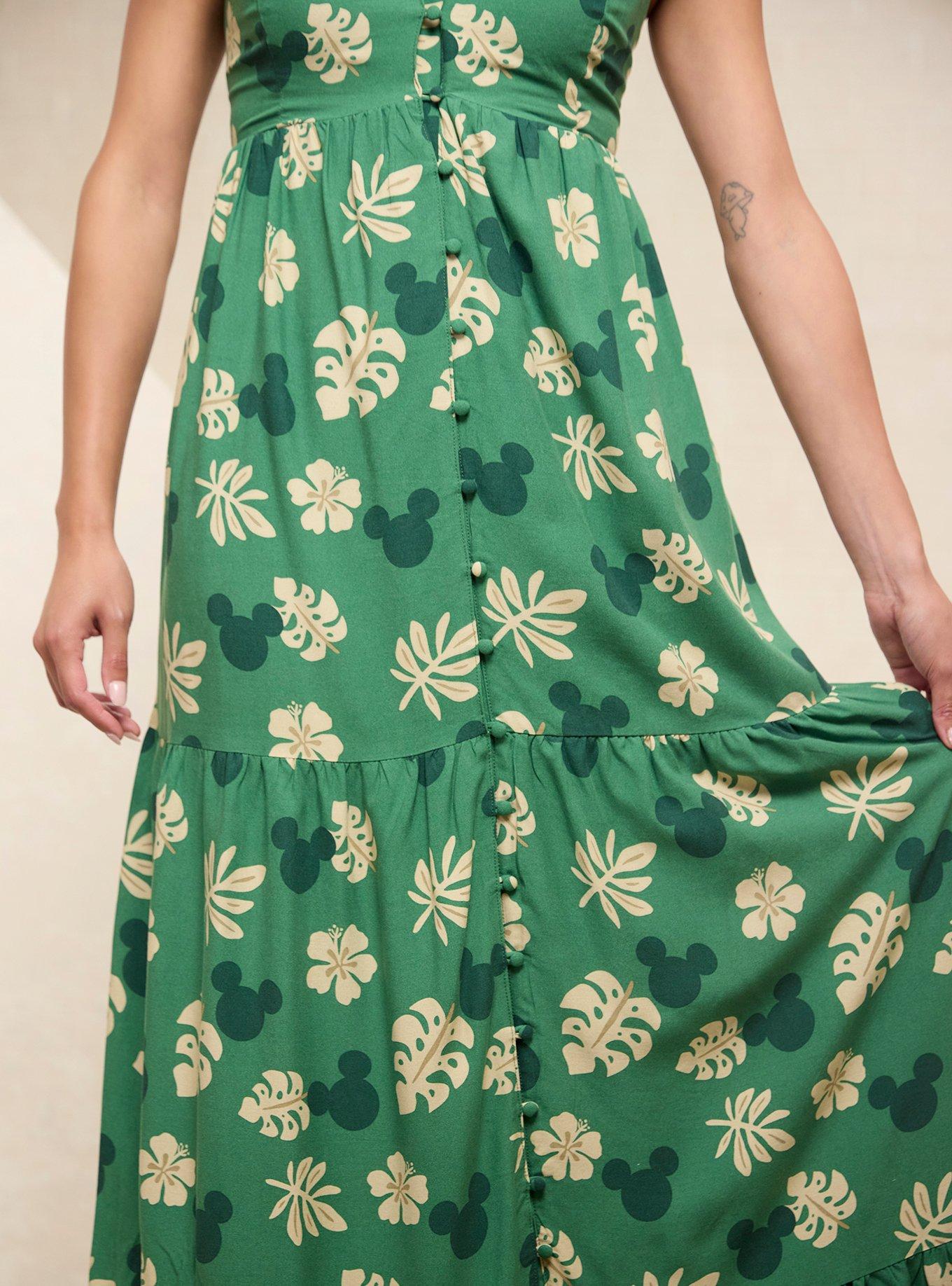 Vestido largo tropical de Mickey Mouse