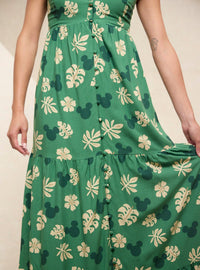 Vestido largo tropical de Mickey Mouse