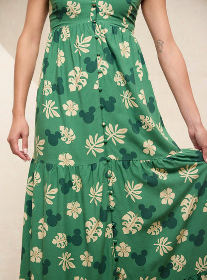 Vestido largo tropical de Mickey Mouse