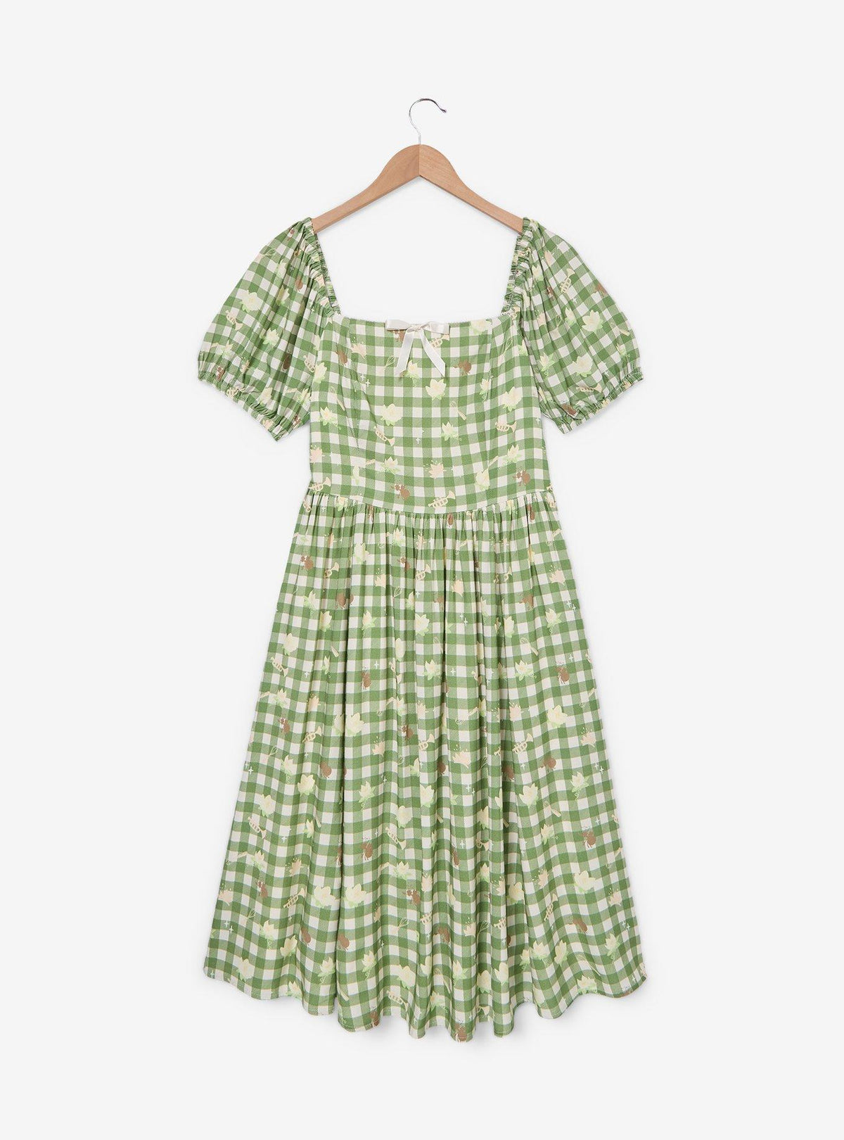 Vestido midi a cuadros de La princesa y el sapo