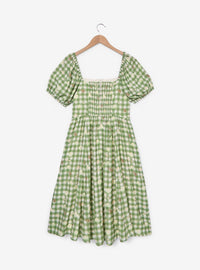Vestido midi a cuadros de La princesa y el sapo