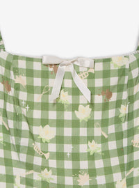 Vestido midi a cuadros de La princesa y el sapo