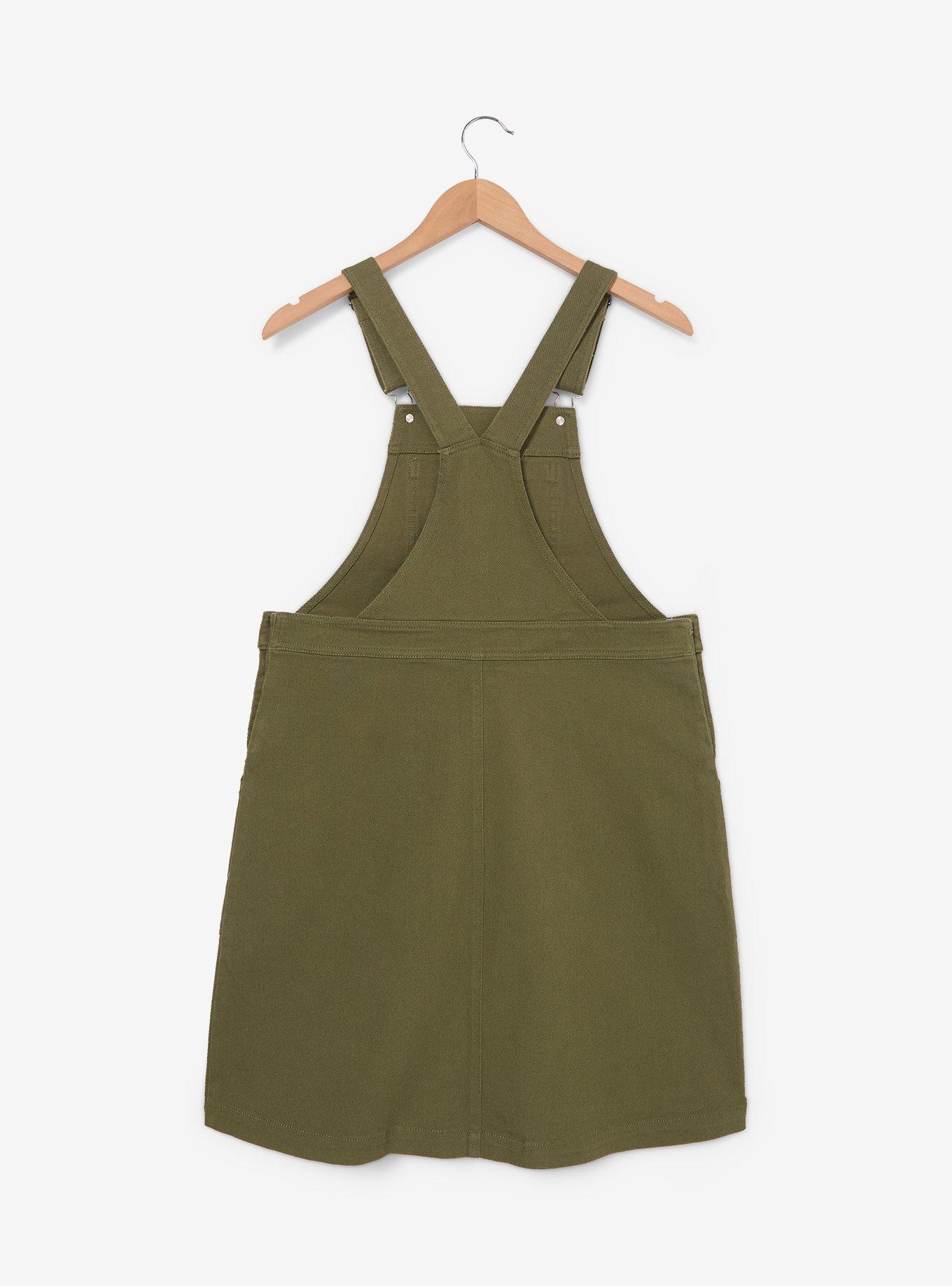 Vestido jardinera Jurassic Park con parches bordados