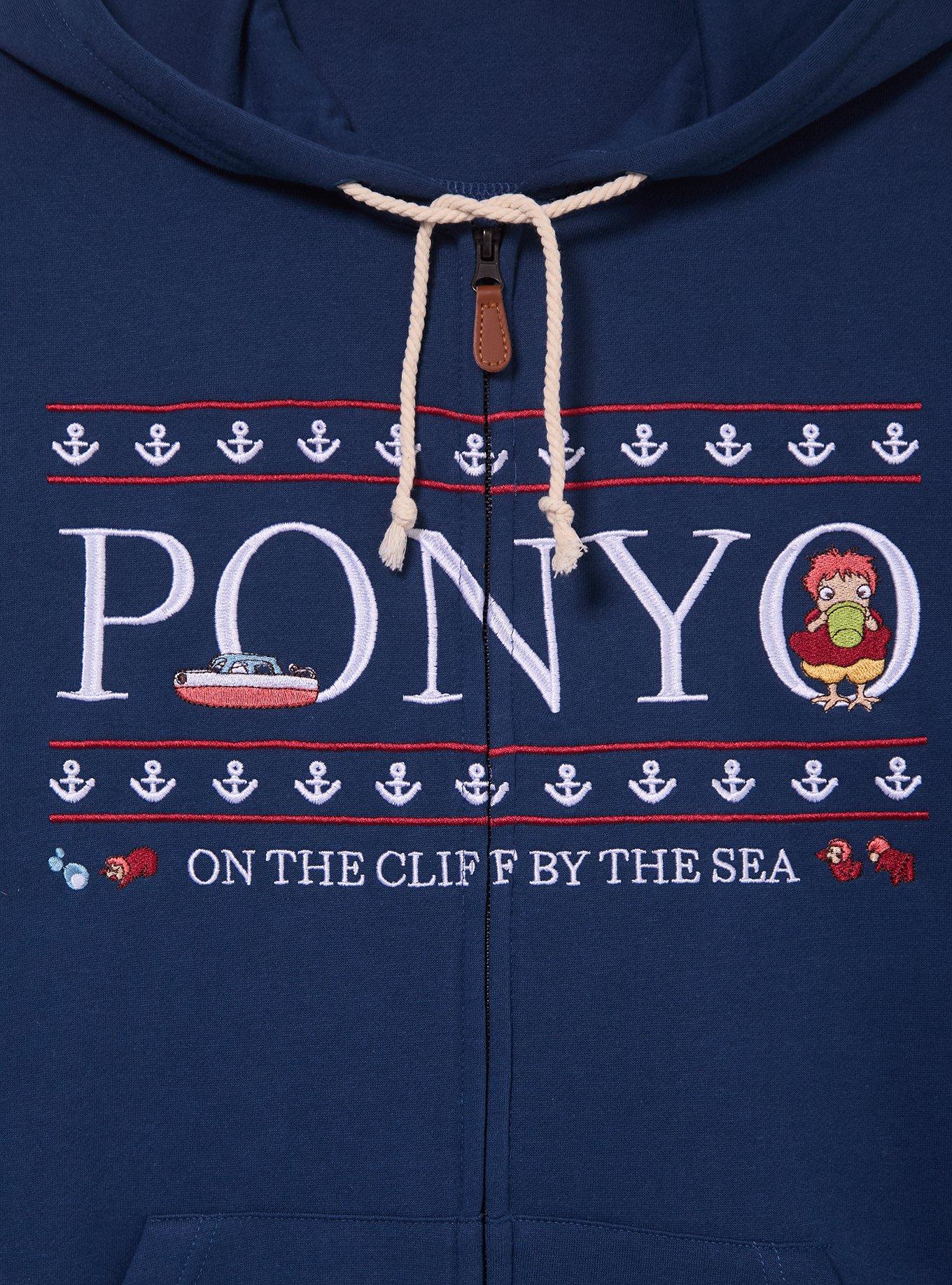 Polerón con cierre bordado de Ponyo