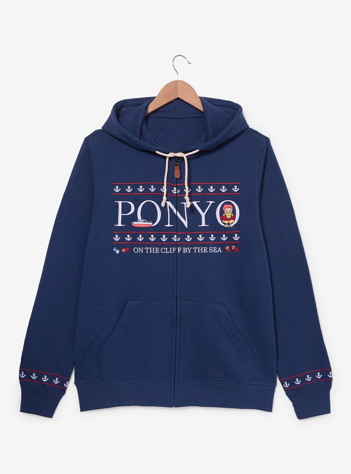 Polerón con cierre bordado de Ponyo