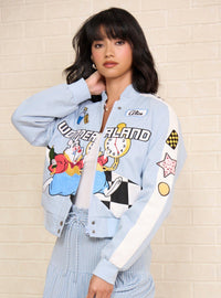 Chaqueta moto corta de mujer Disney Alice in Wonderland