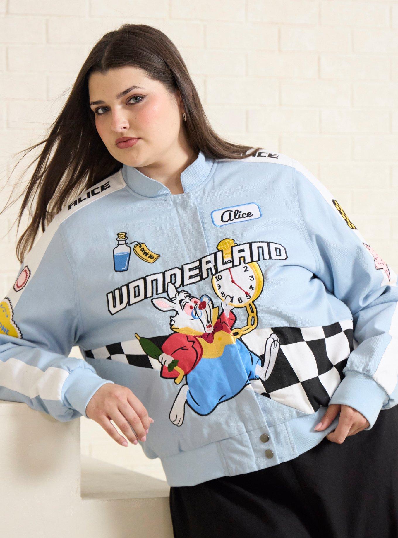 Chaqueta moto corta White Rabbit de Alice in Wonderland