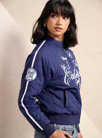 Chaqueta moto corta de Cinderella para mujer