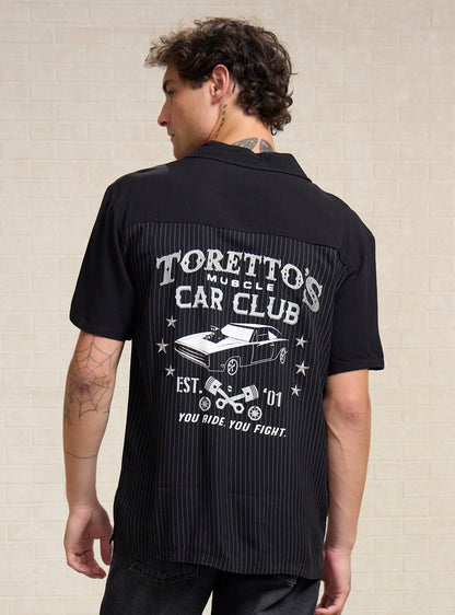 Camisa abotonada Toretto's Muscle Car Club
