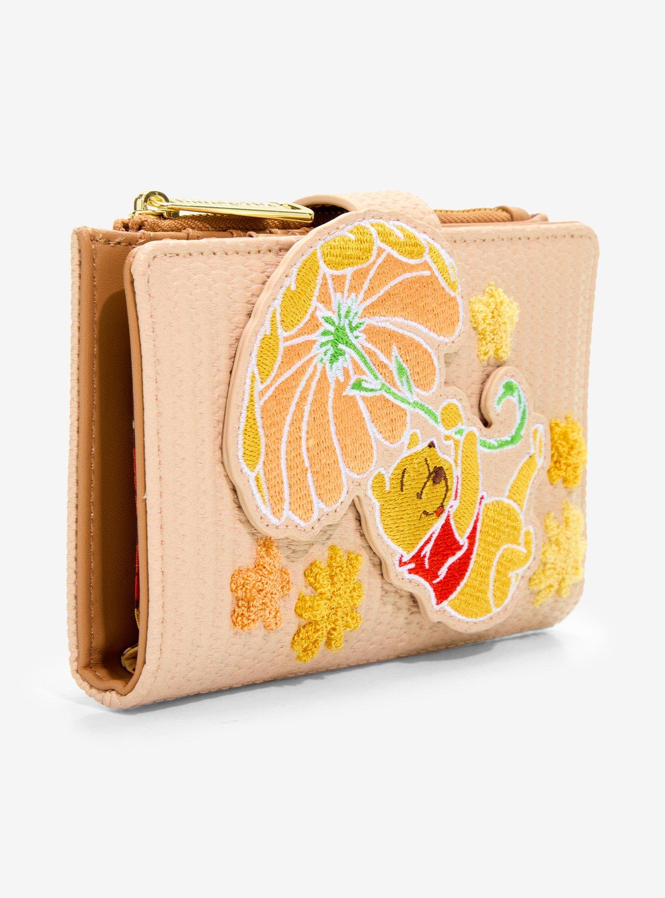 Billetera floral con cierre de Winnie the Pooh