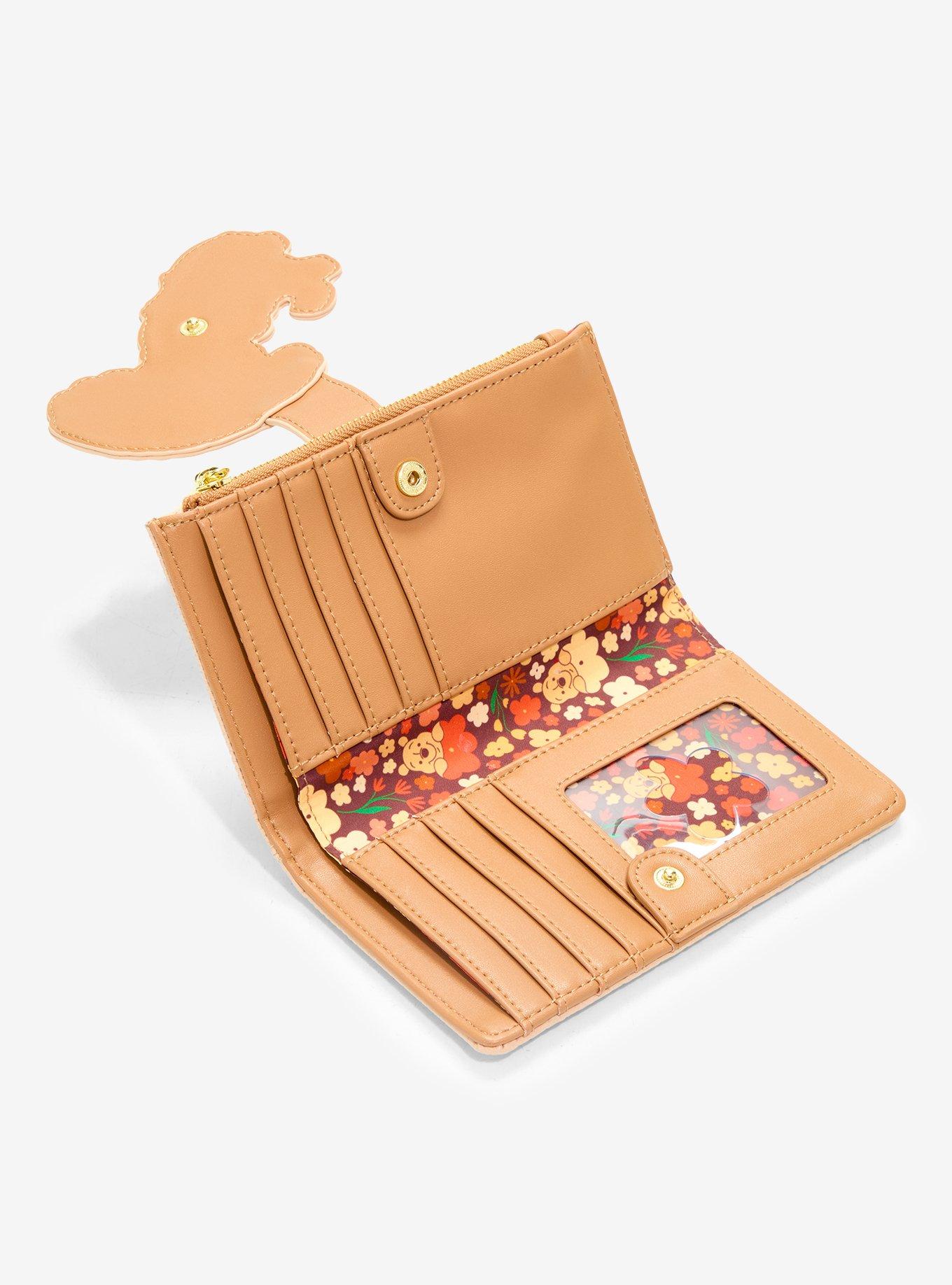 Billetera floral con cierre de Winnie the Pooh