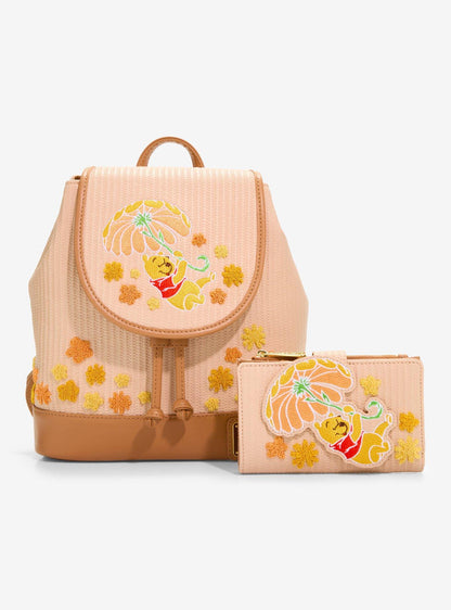Billetera floral con cierre de Winnie the Pooh