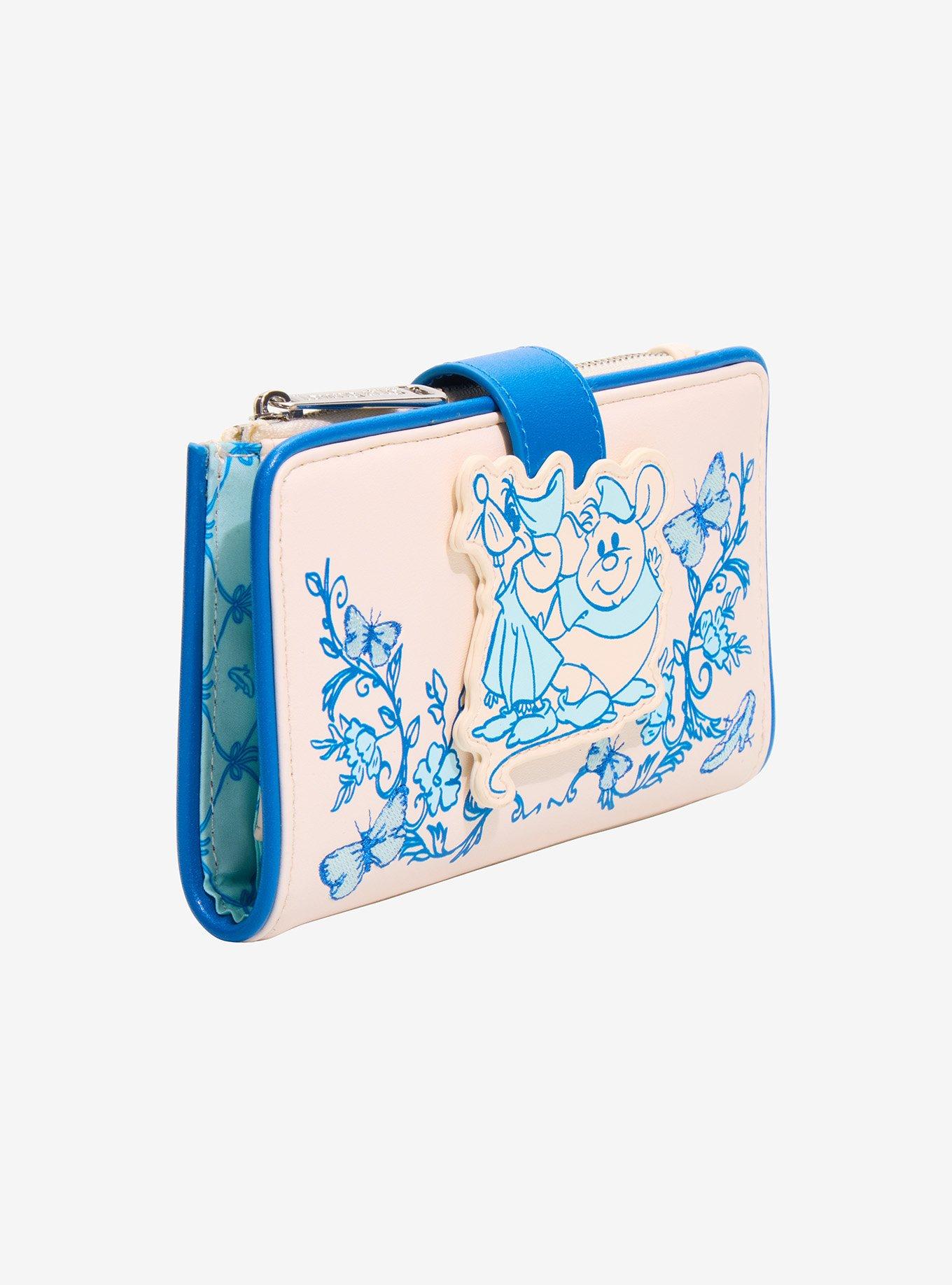 Billetera Disney Cinderella floral con Jaq y Gus