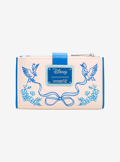 Billetera Disney Cinderella floral con Jaq y Gus