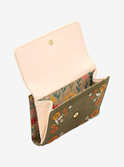 Billetera floral de Winnie the Pooh con bordado