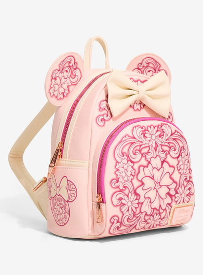 Mochila mini floral con orejas de Minnie Mouse